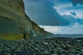 Whitecliffs, North Island, New Zealand, on a rainy day