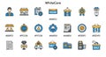WhiteCore Business and Shopping Icon Set for Web and Mobile Applications Royalty Free Stock Photo