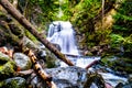 Whitecroft Falls near the town of Whitecroft in BC, Canada