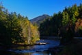 Whiteface and the West Branch Ausable River in the Adirondack Mountains. Royalty Free Stock Photo