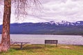 Whitefish Lake, Montana Royalty Free Stock Photo