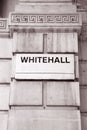 Whitehall Street Sign, London