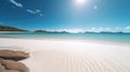 Whitehaven Beach Australia on a sunny day - made with Generative AI tools Royalty Free Stock Photo