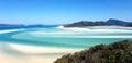 Whitehaven beach with its smooth white sand and turquoise water in Whitsunday island, Australia Royalty Free Stock Photo