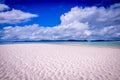 Whitehaven beach panorama at Whitsunday Island Royalty Free Stock Photo