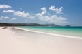 The Whitehaven Beach with people walking in the distance in the Whitsundays in Australia Royalty Free Stock Photo