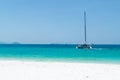 Whitehaven Beach on the Whitsunday Island. Royalty Free Stock Photo