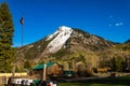 Whitehouse mountain from Marble town Colorado USA