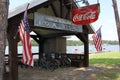 Whitehouse, TX - June 22, 2023: Bait Shop and Pavilion at the Boulders on Lake Tyler in Whitehouse TX