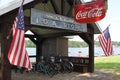 Whitehouse, TX - June 22, 2023: Bait Shop and Pavilion at the Boulders on Lake Tyler in Whitehouse TX Royalty Free Stock Photo