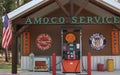 Whitehouse, TX - June 22, 2023: Old Gas Station at the Boulders on Lake Tyler in Whitehouse TX Royalty Free Stock Photo