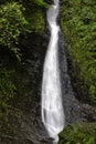 Whitelady waterfall in rain - Lydford, Dartmoor National Park, Devon, United Kingdom