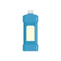 Whiteness bottle icon, flat style