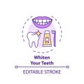 Whitening teeth concept icon Royalty Free Stock Photo