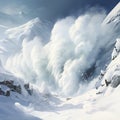 Whiteout Avalanche