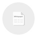 Whitepaper icon . ICO main investment document