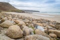 Whitesand bay in cornwall england UK