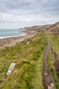 Whitesand bay in cornwall england UK