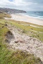 Whitesand bay in cornwall england UK