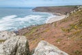 Whitesand bay in cornwall england UK