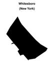 Whitesboro outline map Royalty Free Stock Photo