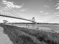 Whitestone Bridge in background at Ferry Point Park.