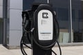 ClipperCreek EV Charging Station. ClipperCreek plug-in vehicle stations are in business parking lots and is a part of Enphase
