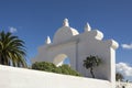 Whitewashed archway Lanzarote Teguise Canary Islands