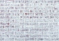 Whitewashed brick wall