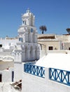 The traditional village of Megalochori in Santorini, Greece. Royalty Free Stock Photo