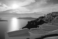 Whitewashed Houses on Cliffs with Sea View and Pool in Imerovigli, Santorini, Cyclades, Greece