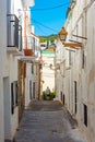 Whitewashed street at Spanish village Cadaques