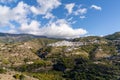 Whitewashed village in the hills above Malaga in the Andalusian backcountry Royalty Free Stock Photo