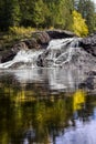 Great Conglomerate Falls Autumn - Michigan Royalty Free Stock Photo