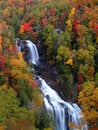 Whitewater Falls in Autumn Royalty Free Stock Photo