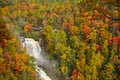 Whitewater Falls in North Carolina in Autumn Royalty Free Stock Photo