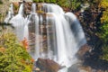 Whitewater Falls  North Carolina  USA in the autumn Royalty Free Stock Photo