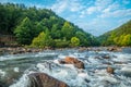 Whitewater on the Ocoee river, Tennessee Royalty Free Stock Photo