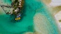 Whitewater Rafting on the Emerald waters of Soca river, Slovenia Royalty Free Stock Photo