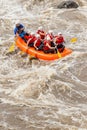 Whitewater River Rafting Boat Adventure Royalty Free Stock Photo