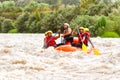 Whitewater River Rafting Boat Adventure Royalty Free Stock Photo