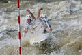 Whitewater slalom in Cunovo Royalty Free Stock Photo