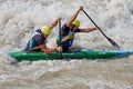 Whitewater slalom in Cunovo Royalty Free Stock Photo