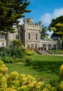 Whitstable castle landmark . Old medieval fort view and public gardens