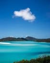 Whitsunday Island Hill Inlet with cloud Royalty Free Stock Photo