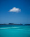 Whitsunday Island paradise with cloud Royalty Free Stock Photo