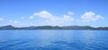 Whitsunday Islands Blue Water and Blue sky with clouds