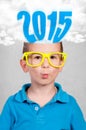 Whiz boy and 2015 Royalty Free Stock Photo