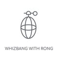 Whizbang with Rong linear icon. Modern outline Whizbang with Ron