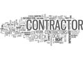 Who S Your Next Contractor Word Cloud